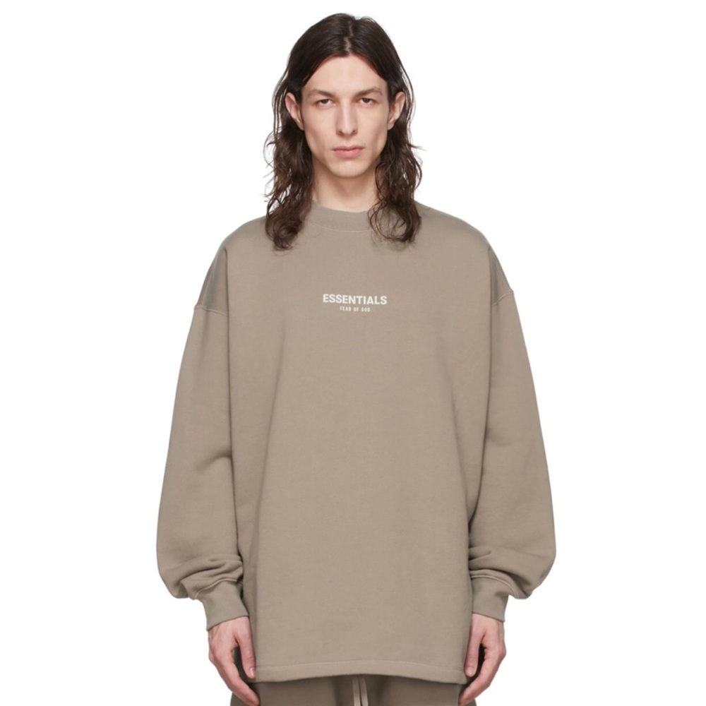 NWT! Essentials Fear Of God Relaxed Mock Neck Sweatshirt